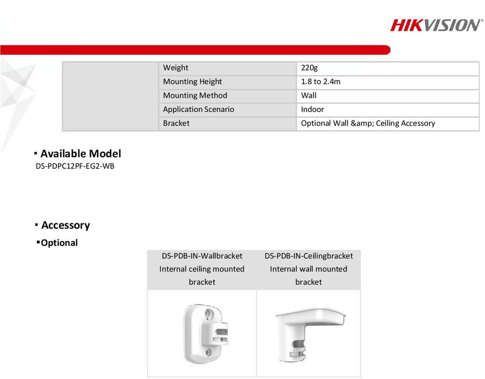 Hikvision DS-PDPC12PF-EG2-WB AX Pro Wireless PIR Camera with ColorVu 2